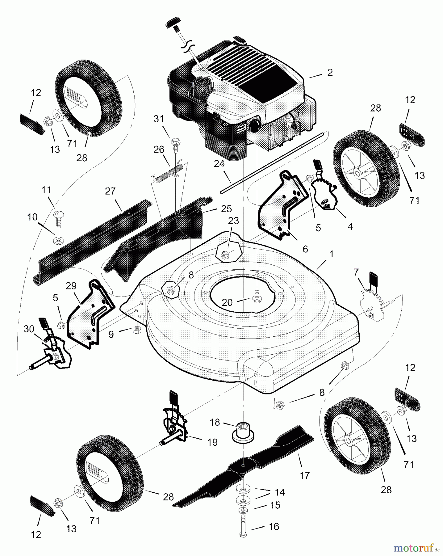  Murray Rasenmäher 20415x83B - B&S/Murray 20