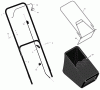 Murray 204210x30B - 20" Walk-Behind Mower (2004) Pièces détachées Handle & Bag Assembly