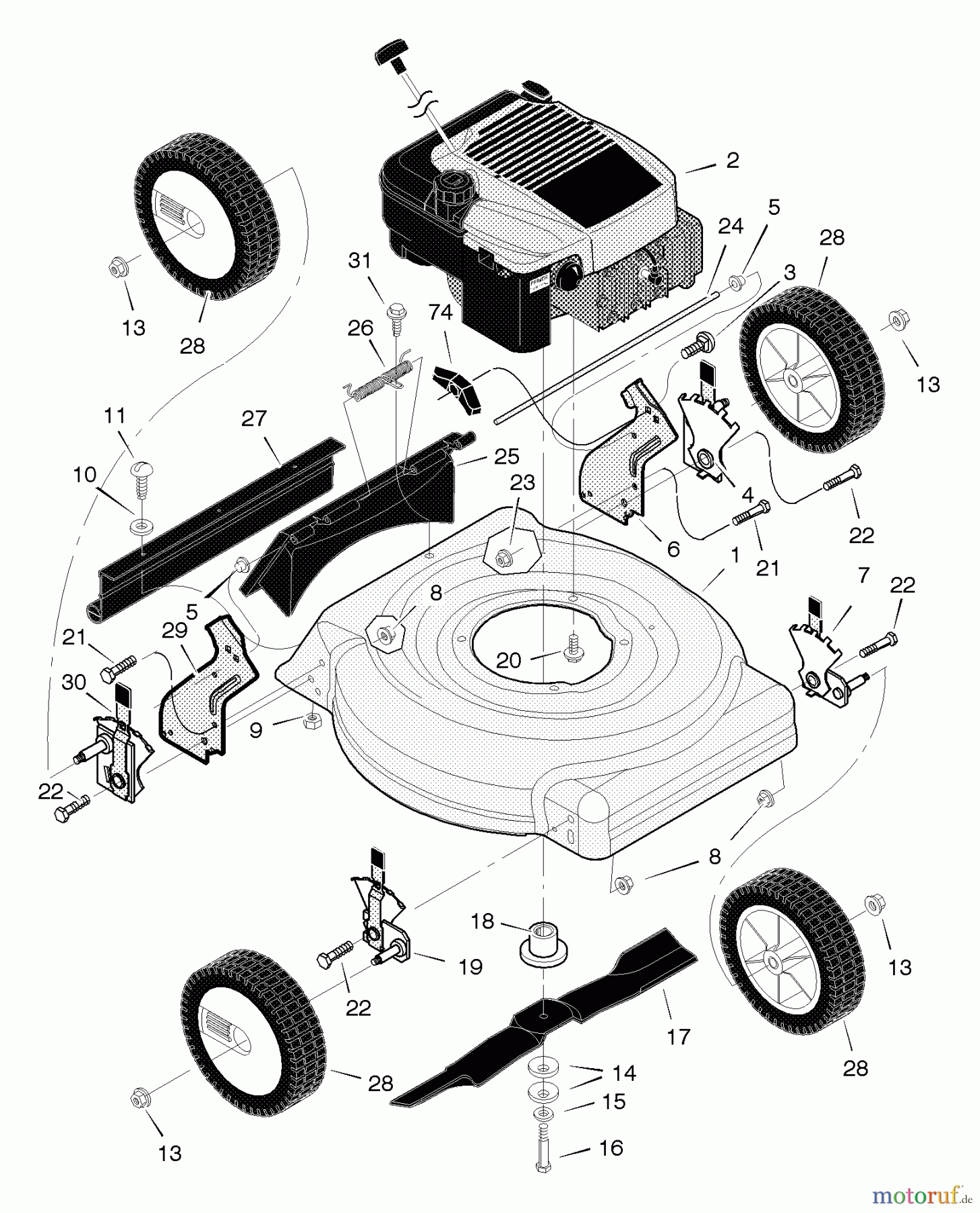  Murray Rasenmäher 204210x31C - Scotts 20