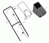 Murray 204210x8A - Scotts 20" Walk-Behind Mower (2003) (Home Depot) Pièces détachées Handle And Bag Assembly