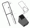 Murray 20455x30C - 20" Walk-Behind Mower (2000) Pièces détachées Handle & Bag Assembly