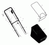 Murray 20606x30A - 20" Walk-Behind Mower (1999) Pièces détachées Handle And Bag Assembly