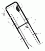 Murray 20607A - 20" Walk-Behind Mower (1999) Pièces détachées Handle Assembly