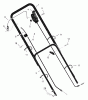 Murray 20608B - 20" Walk-Behind Mower (2000) Pièces détachées Handle Assembly