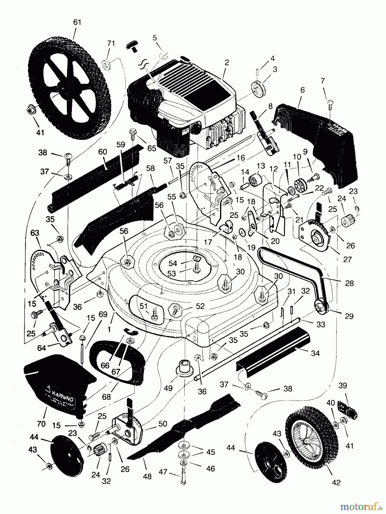  Murray Rasenmäher 20645x8A - Scotts 20