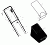 Murray 20665x31A - Scotts 20" Walk-Behind Mower (1999) (Home Depot) Pièces détachées Handle And Bag Assembly