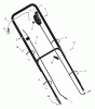 Murray 20665x8B - Scotts 20" Walk-Behind Mower (2000) (Home Depot) Pièces détachées Handle Assembly