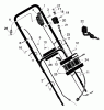 Murray 20707x6A - Ultra 20" Walk-Behind Mower (1998) Pièces détachées Handle Assembly