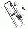 Murray 20708x89B - Yard King Performance 20" Walk-Behind Mower (2000) Pièces détachées Handle Assembly