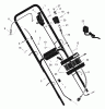 Murray 20745x194C - B&S/ 20" Walk-Behind Mower (2001) (Walmart) Pièces détachées Handle Assembly