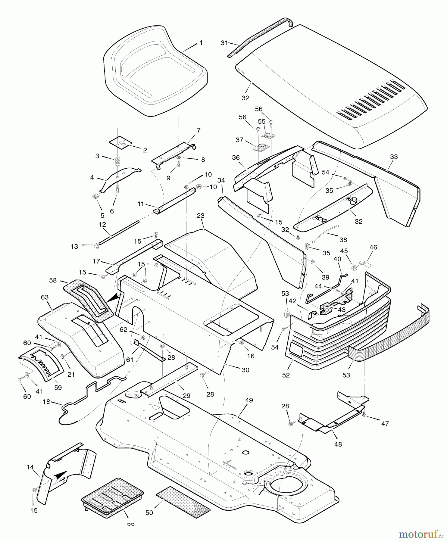  Murray Rasen- und Gartentraktoren 38623x5D - Murray 38