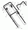 Murray 21545x6A - Ultra 21" Walk-Behind Mower (1996) Pièces détachées Handle Assembly