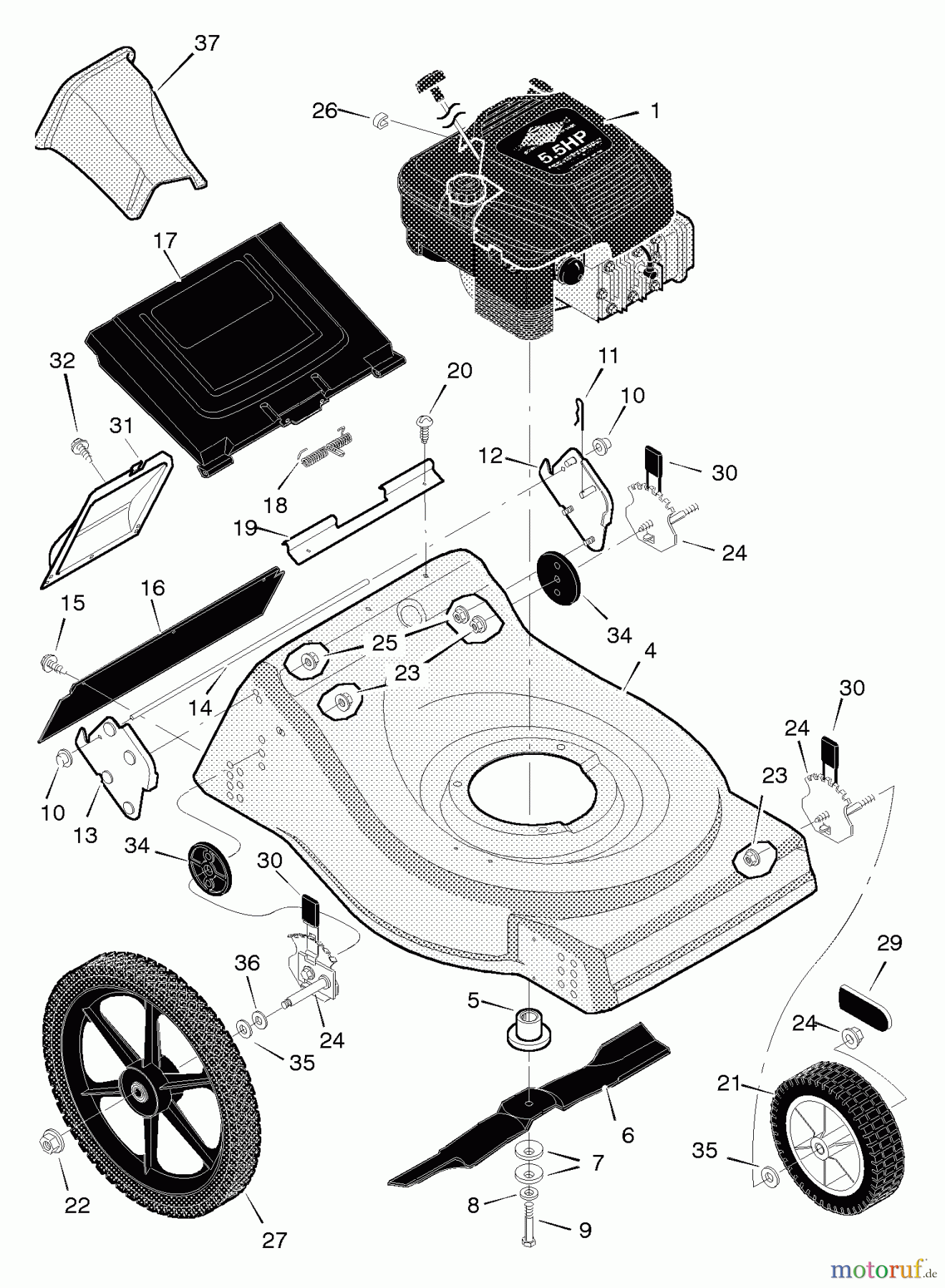  Murray Rasenmäher 21698x99A - B&S/Murray 21