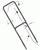 Murray 22105x30A - 22" Walk-Behind Mower (2002) Pièces détachées Handle Assembly