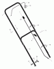 Murray 22265x8B - Scotts 22" Walk-Behind Mower (2000) (Home Depot) Pièces détachées Handle Assembly