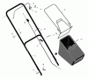 Murray 22265x8G - Scotts 22" Walk-Behind Mower (2002) (Home Depot) Pièces détachées Handle And Bag Assembly