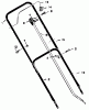 Murray 22276x4B - 22" Walk-Behind Mower (1997) Pièces détachées Handle Assembly