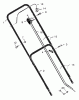 Murray 22276x92A - B&S/ 22" Walk-Behind Mower (1997) (Walmart) Pièces détachées Handle Assembly