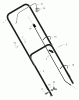 Murray 22315x8A - Scotts 22" Walk-Behind Mower (2000) (Home Depot) Pièces détachées Handle Assembly