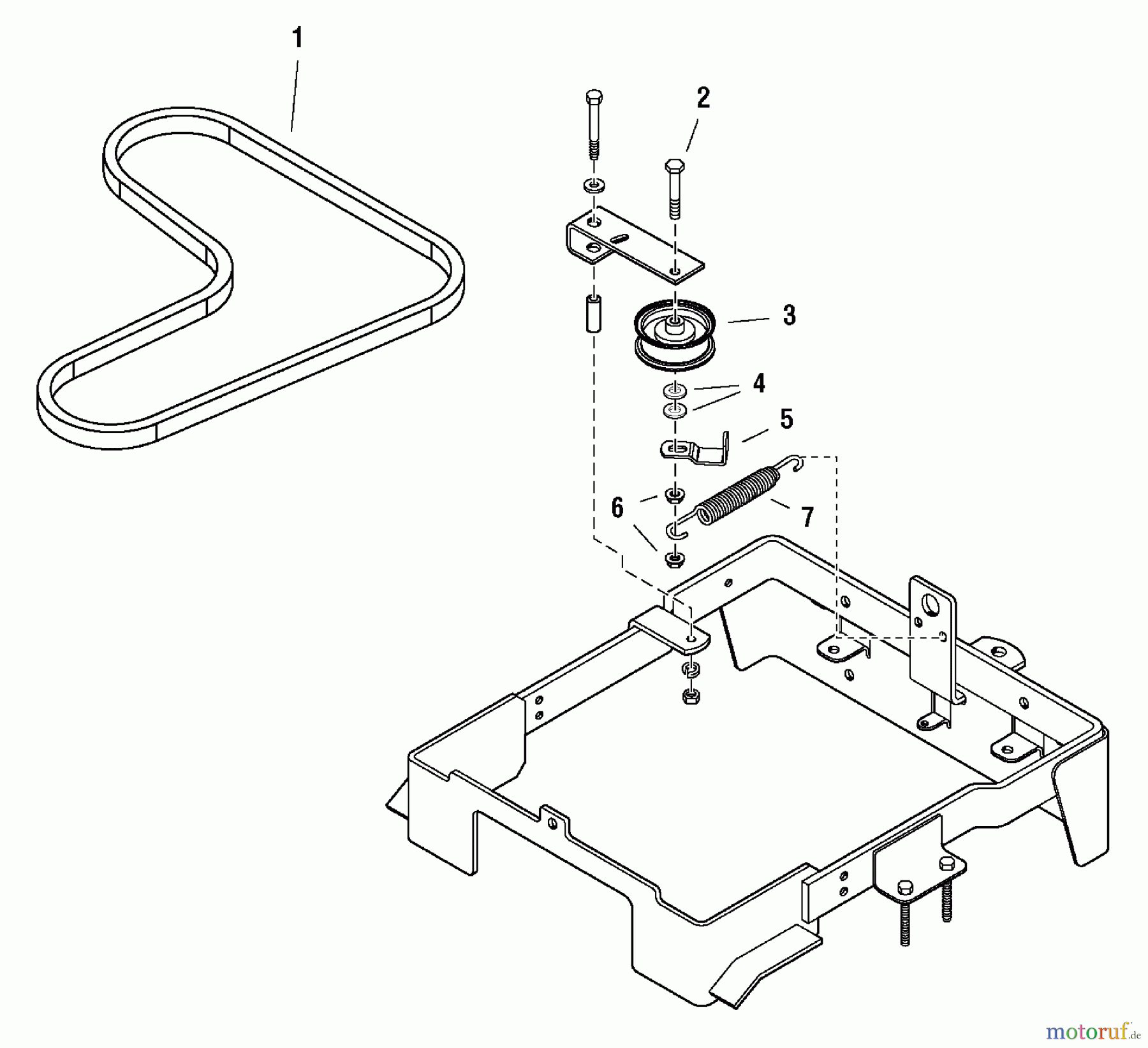  Murray Rasenmäherzubehör 1687226 - Murray Belt Replacement Kit (2004) Belt Replacement Kit (1687226)