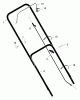 Murray 22406x9A - B&S/ 22" Walk-Behind Mower (1998) (Montgomery Wards) Spareparts Handle Assembly