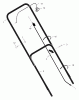 Murray 22415x31A - Scotts 22" Walk-Behind Mower (2000) (Home Depot) Pièces détachées Handle Assembly