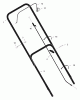 Murray 22506B - 22" Walk-Behind Mower (2001) Pièces détachées Handle Assembly