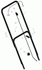 Murray 225111x99B - B&S/ 22" Walk-Behind Mower (2005) (AAFES) Pièces détachées Handle Assembly