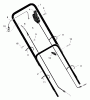 Murray 22605A - 22" Walk-Behind Mower (1998) Pièces détachées Handle Assembly
