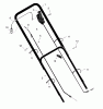 Murray 22606A - 22" Walk-Behind Mower (1998) Pièces détachées Handle Assembly
