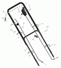 Murray 22617x592A - B&S/ 22" Walk-Behind Mower (2000) (Walmart) Pièces détachées Handle Assembly