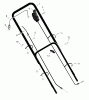 Murray 22648x71B - B&S/ 22" Walk-Behind Mower (1999) (Quality Stores) Pièces détachées Handle Assembly
