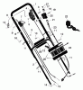 Murray 22705x92A - B&S/ 22" Walk-Behind Mower (1998) (Walmart) Pièces détachées Handle Assembly