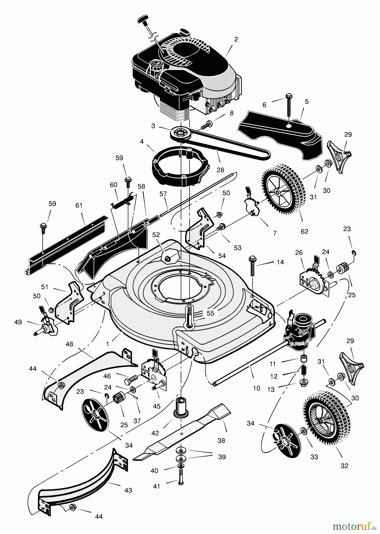  Murray Rasenmäher 228510x8B - Scotts 22
