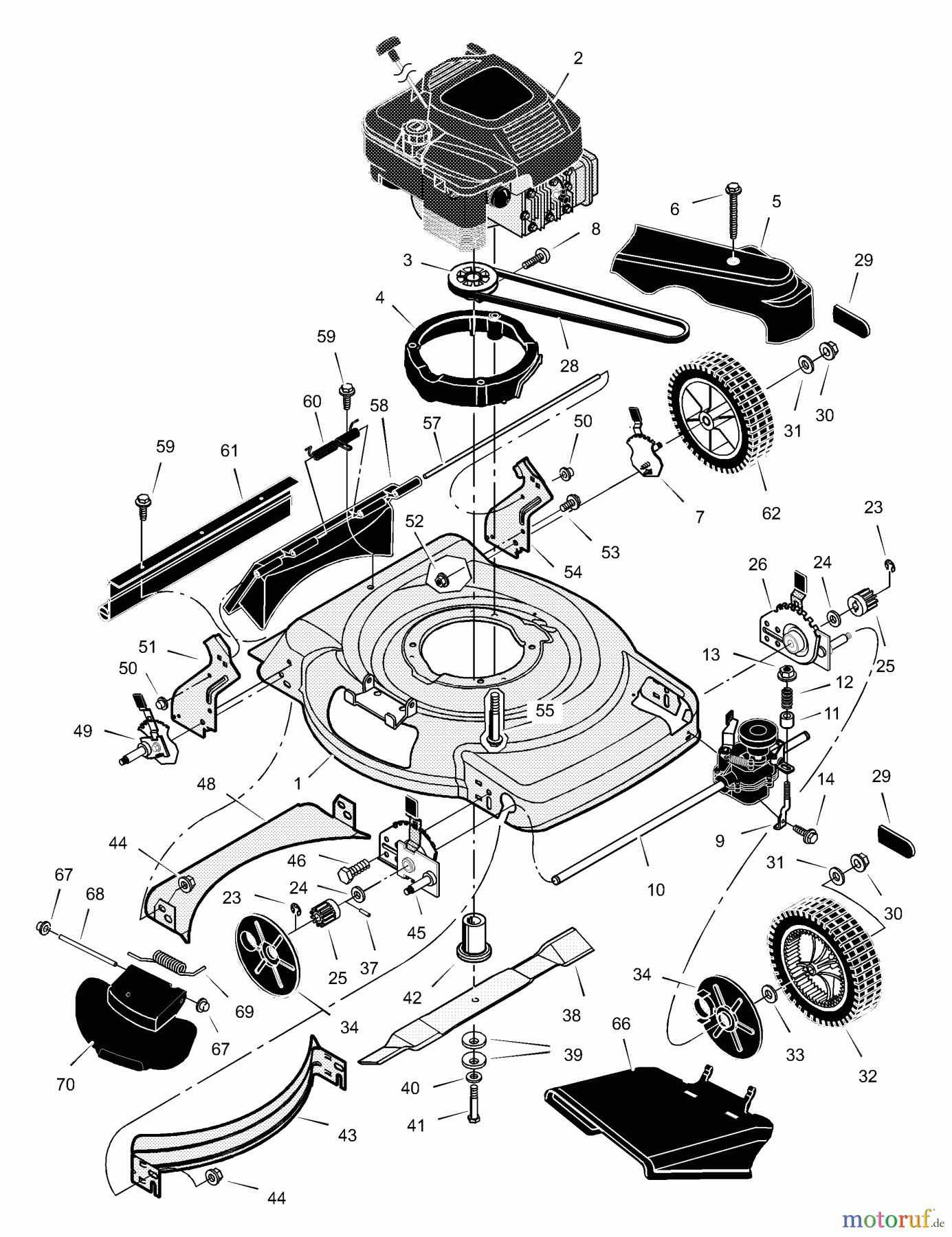  Murray Rasenmäher 228610x6B - Murray Ultra 22