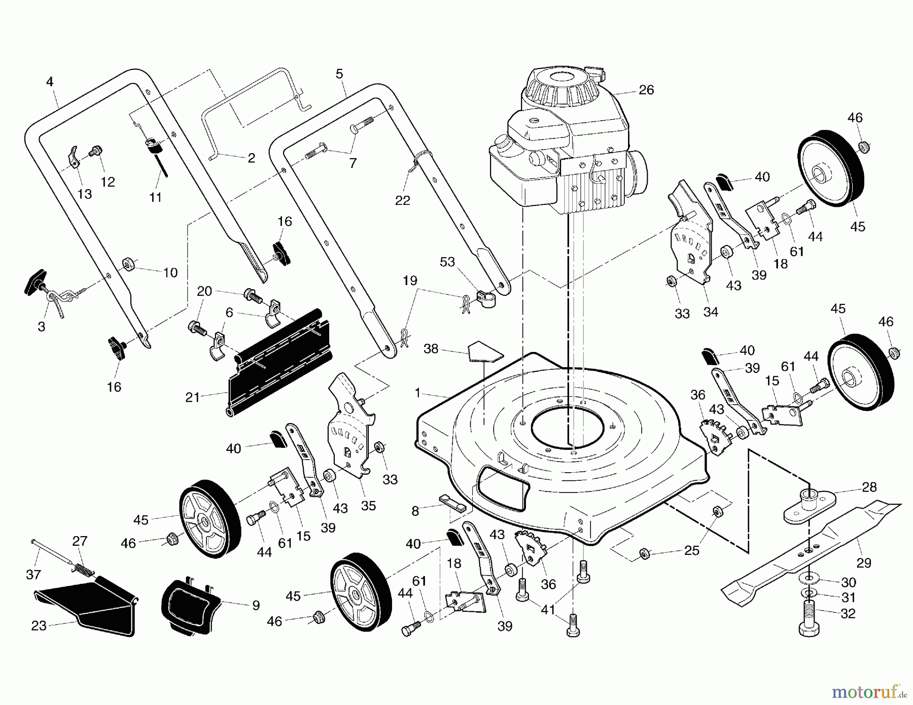  Murray Rasenmäher 22P50L10X8A (96117001404) - Murray 22