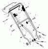 Murray 261010x10A - B&S/ 26" Walk-Behind Mower (2001) (Western Auto) Pièces détachées Handle Assembly