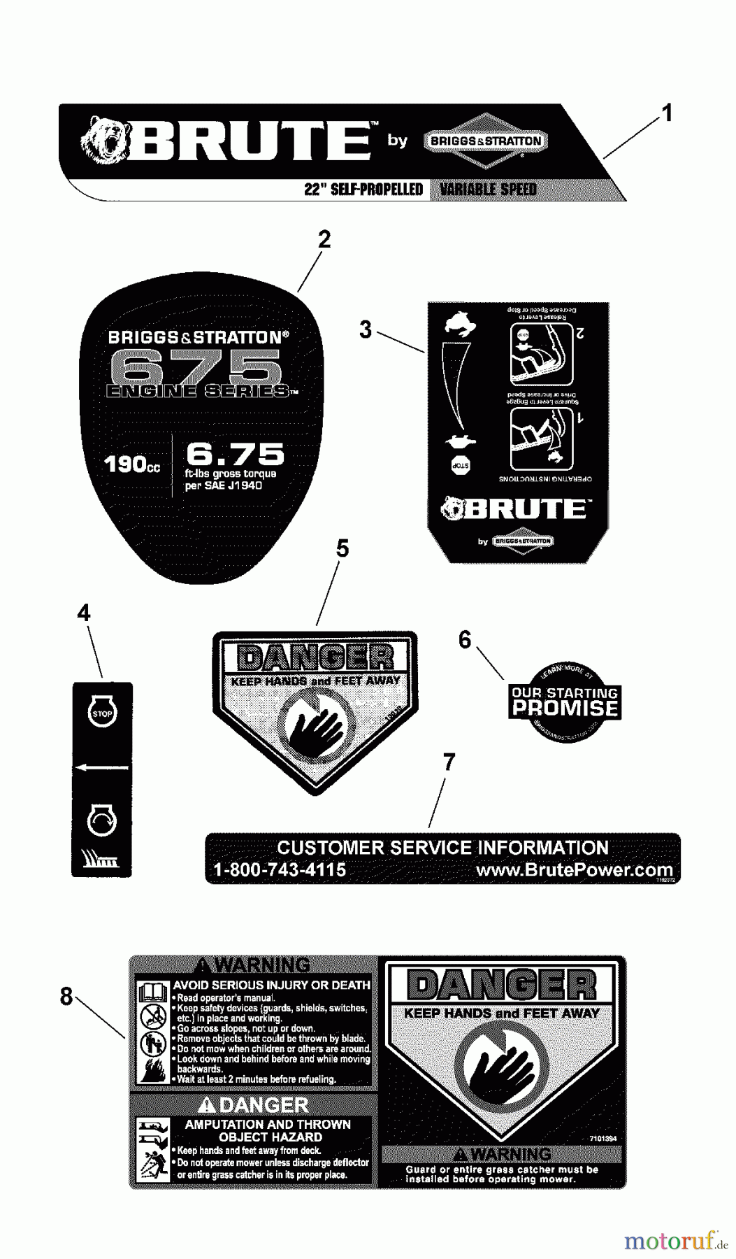  Murray Rasenmäher 7800510 (BTPV22675E) - Brute 22