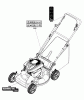 Murray EBTP22650E (7800878) - Brute 22" Self-Propelled Walk- Behind Mower (2012) Pièces détachées Decals Group (7501887)