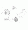 Murray 107.287860 (7800338) - Craftsman ZTS7500, 21HP B&S w/42" Mower Deck (2008) (Sears) Spareparts Wheel & Tire Group (W7500868)