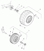 Murray 107.277700 (2277700) - Craftsman ZT 7000, 18HP Hydro w/50" Mower Deck (2004) Listas de piezas de repuesto y dibujos Wheels & Tires Group (W986467)