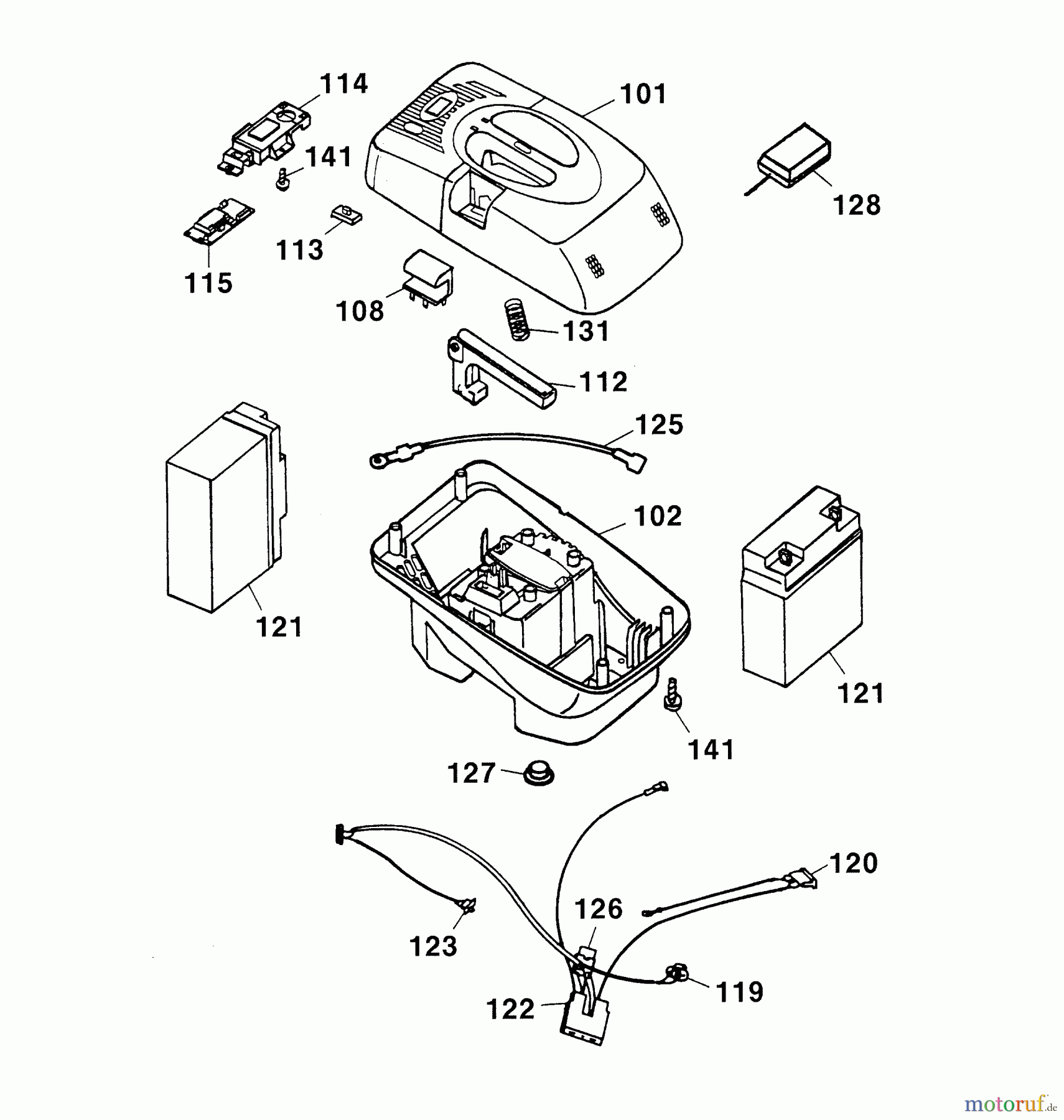  Wolf-Garten Tondeuse à batterie Premio 40 AC 4044000 Série B  (2003) Accu de rechange