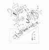 Shindaiwa 550 - Chainsaw Listas de piezas de repuesto y dibujos Clutch Drum, Brake