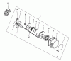 Shindaiwa BP40LA - String Trimmer / Brush Cutter Listas de piezas de repuesto y dibujos Starter
