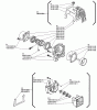 Shindaiwa C250 - String Trimmer / Brush Cutter Listas de piezas de repuesto y dibujos Crankcase