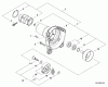 Shindaiwa C254 - String Trimmer / Brush Cutter, S/N: T10611001001 - T1061199 Pièces détachées Fan Case, Clutch