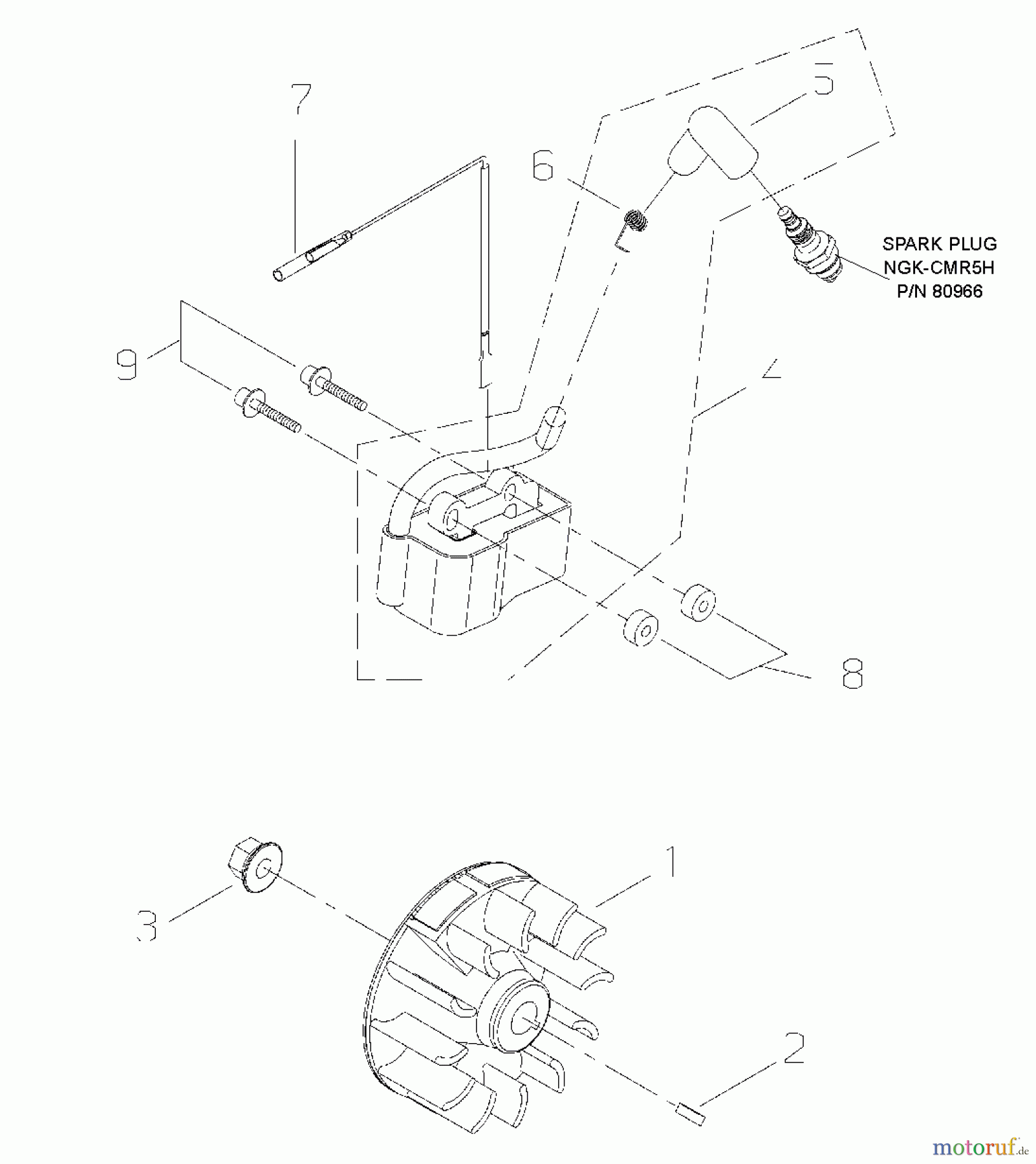  Shindaiwa Trimmer, Faden / Bürste T3410 - Shindaiwa String Trimmer Ignition Coil/Flywheel