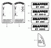 Snapper ETC301B - Commercial Edger Trimmer, 3 HP, Series 1 Pièces détachées Decals