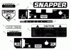 Snapper PL71404KWV - Wide-Area Walk-Behind Mower, 14 HP, Gear Drive, Loop Handle, Series 4 Pièces détachées Decals