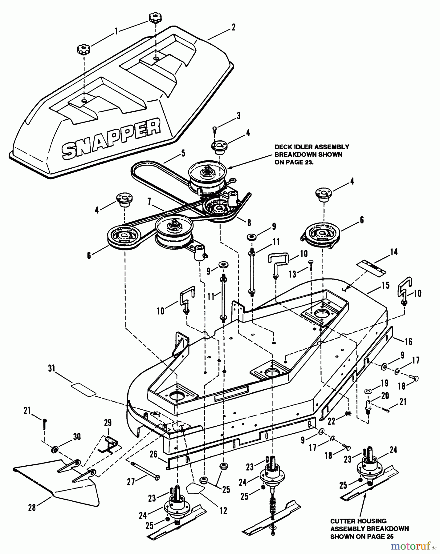  Snapper Mähdecks PMA7482 - Snapper 48